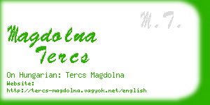 magdolna tercs business card